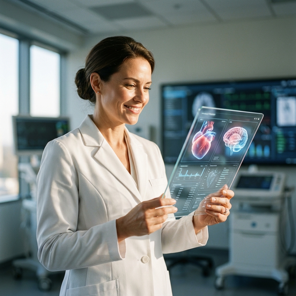 Doctor Reviewing Data